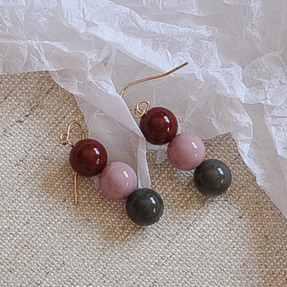 4/$25 Colorful Beads Drop Earrings - Picture 2 of 2